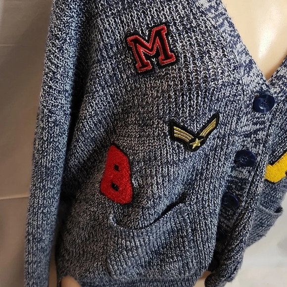 Freshman 1996 Button Up Sweater Small High School Jacket Look Back Shirttail - Picture 3 of 14